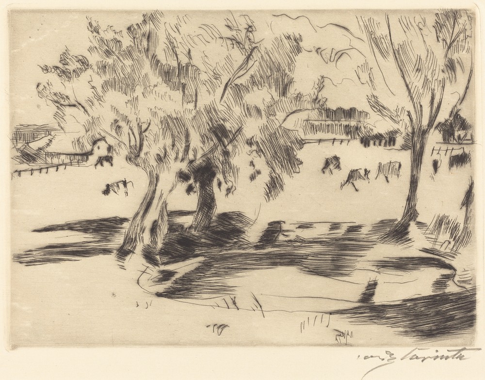 Landscape with Cows (Landschaft mit Kühen)