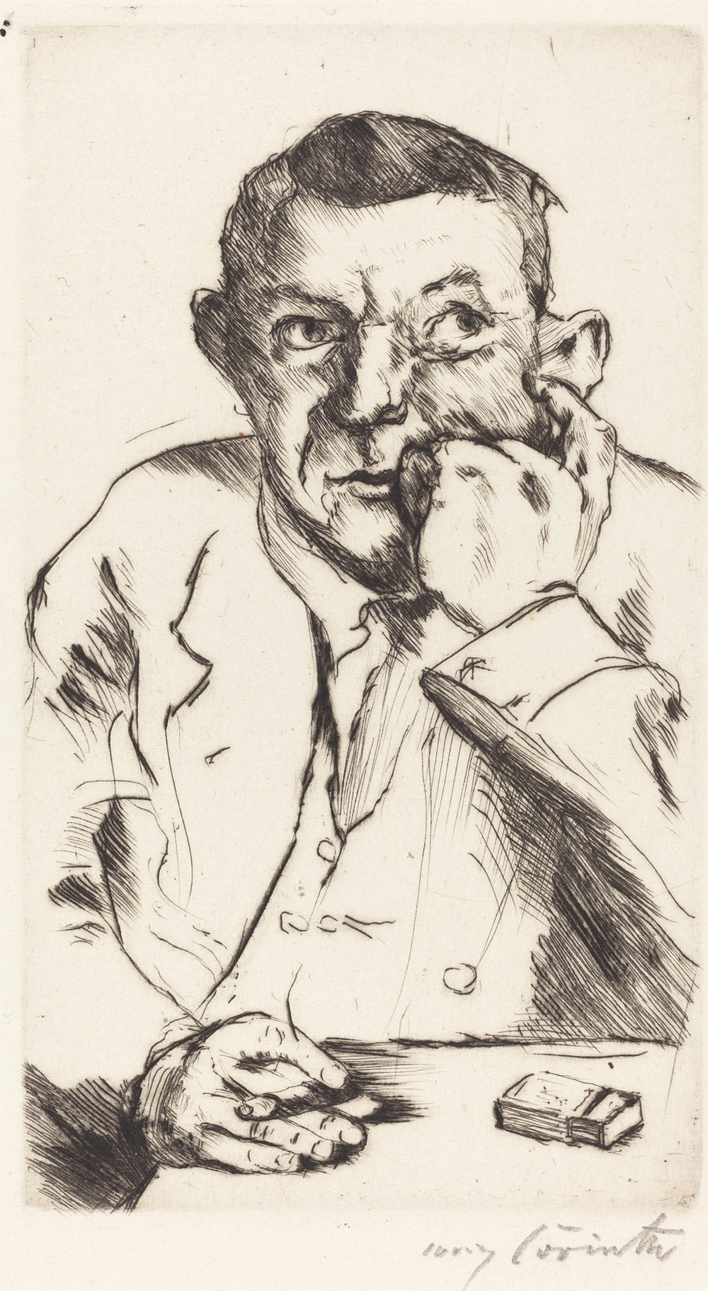 Portrait of a Man Smoking (Männliches Bildnis mit Aufgestütztem Arm)