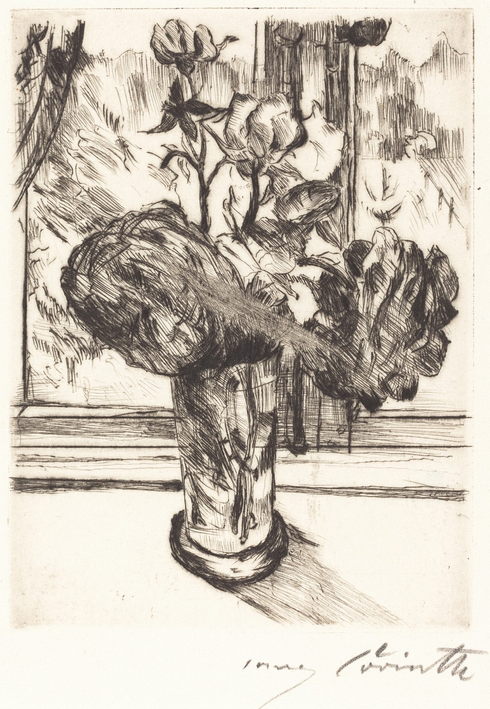 Roses in a Glass of Water (Rosen in einem Wasserglas)
