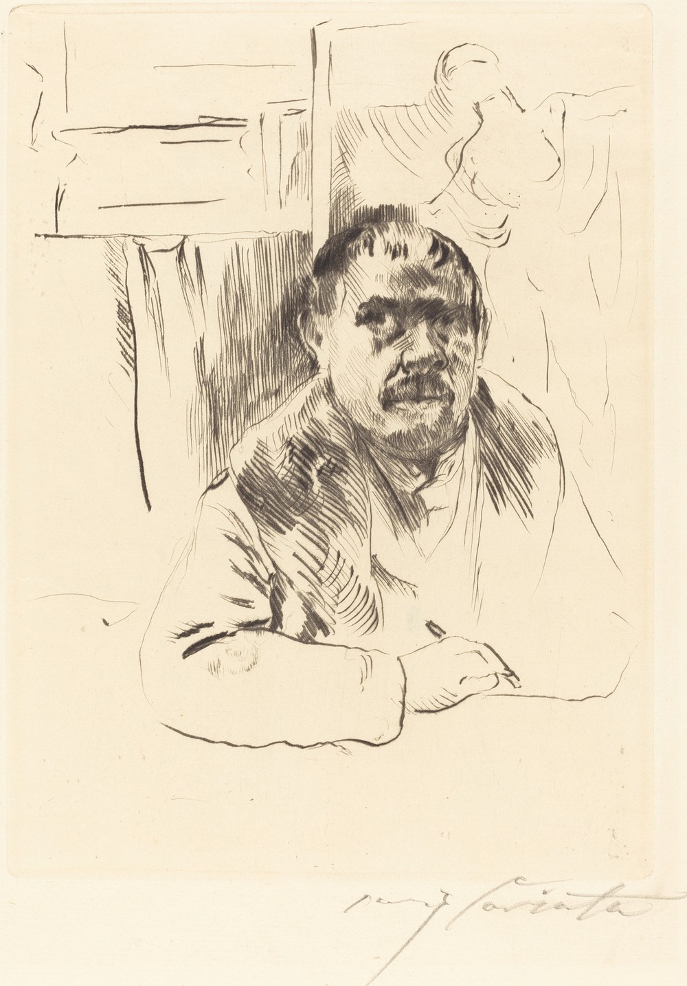 Self-Portrait in a Fur Coat (Selbstbildnis im Pelz)