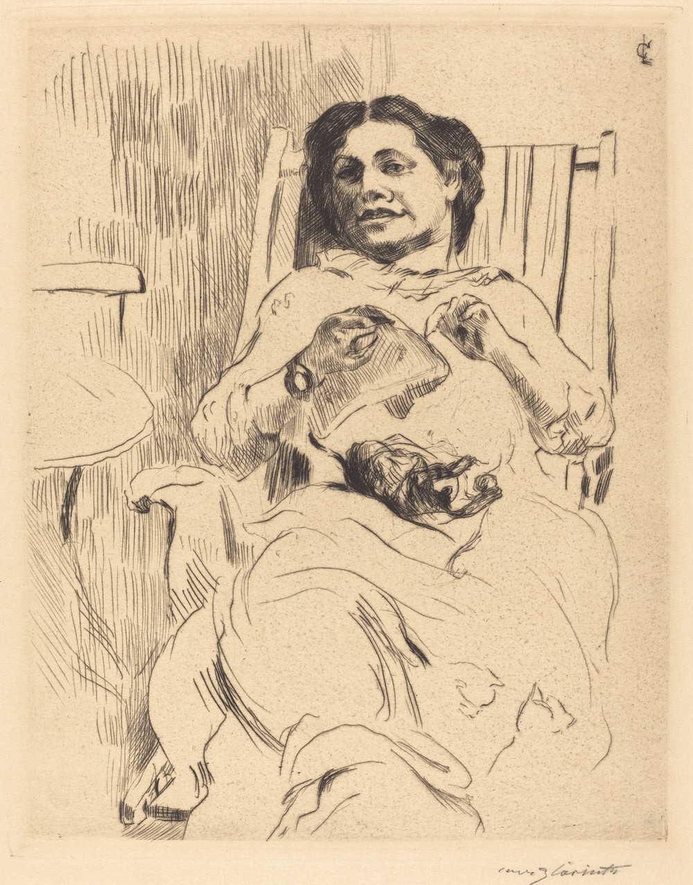 Woman with Needlework (Frau mit Handarbeit)