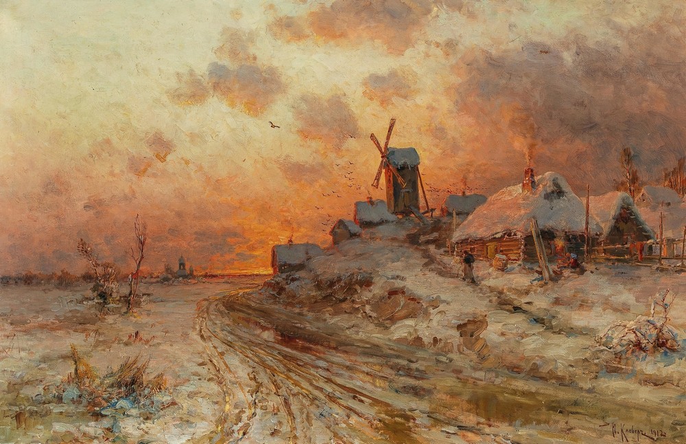 Homecoming at sunset
