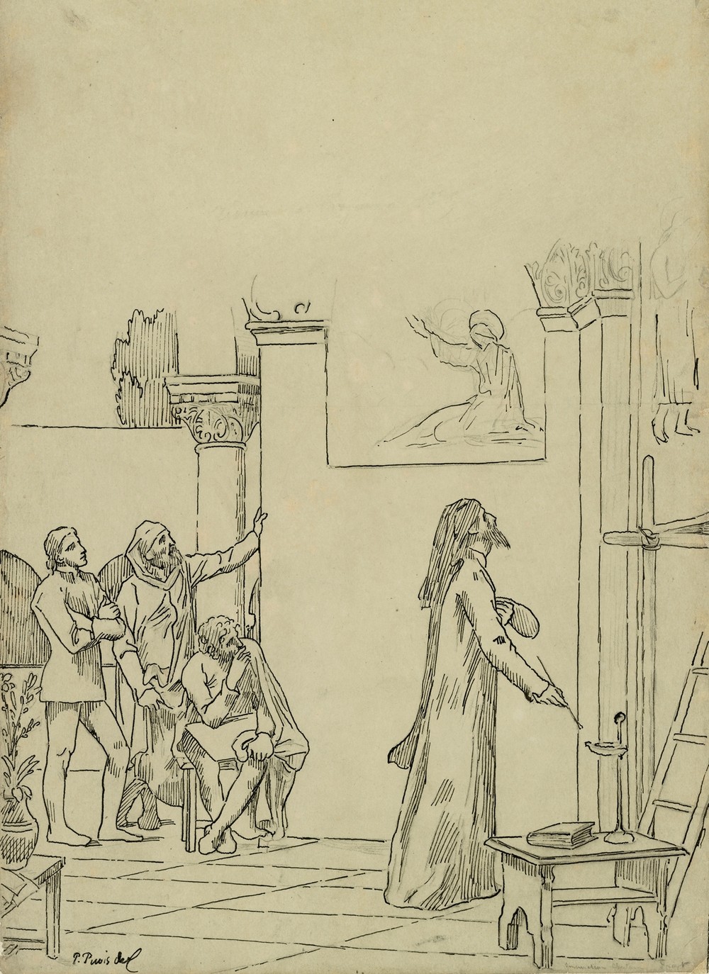 Study for L’inspiration chretienne (ca. 1888–89)