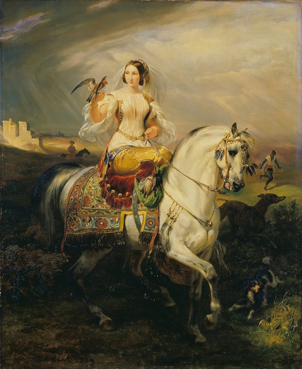 An Algerian Lady Hawking