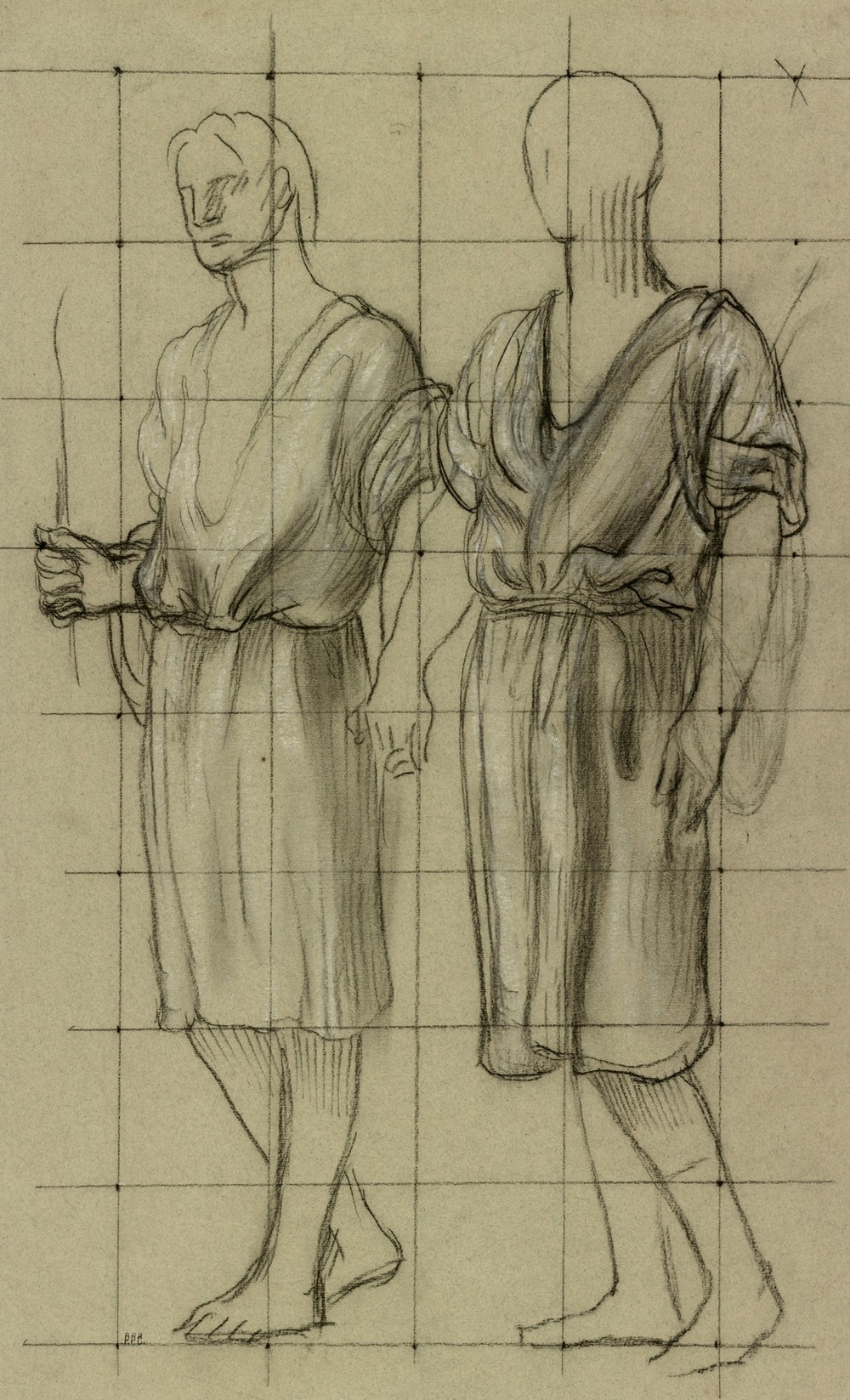 Study of Two Standing Figures (ca. 1880)