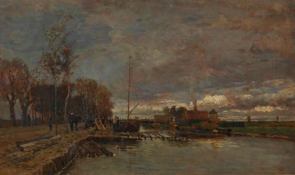 Kanal bei Amsterdam