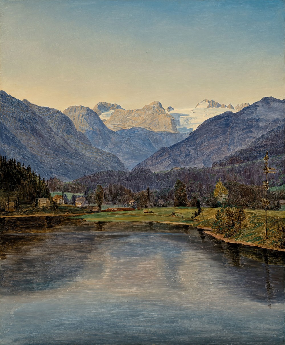 View Of Lake Altaussee And The Dachstein