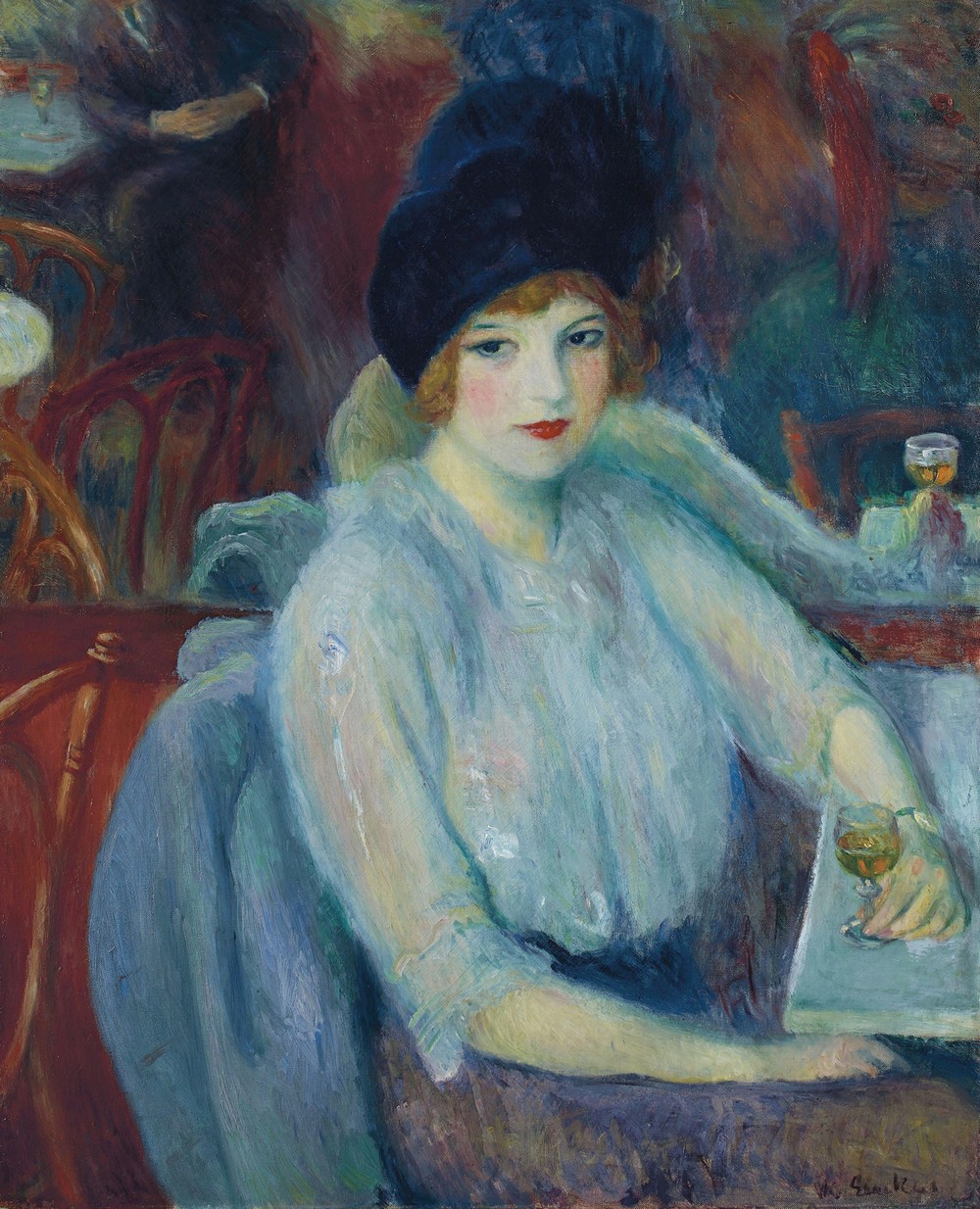 Café Lafayette (Portrait of Kay Laurell)