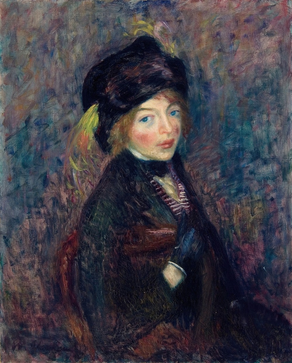 Head of Girl, Feather in Turban (c. 1912)