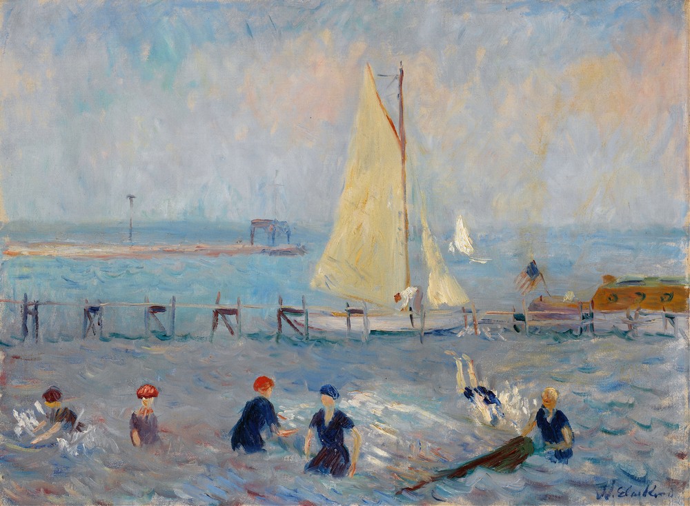 Seascape with Six Bathers, Bellport (c. 1915)