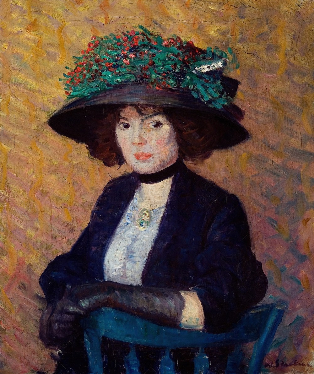 Woman with Green Hat (c. 1909)