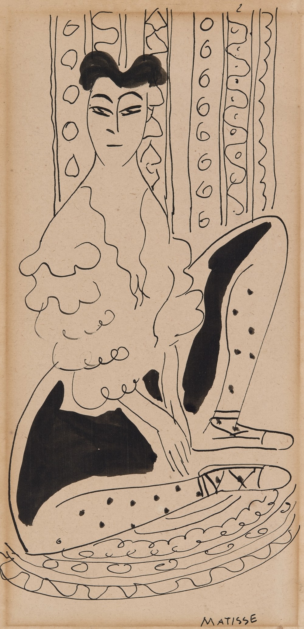 Portrait of Janet Braguin in the style of Henri Matisse (early 20th century)