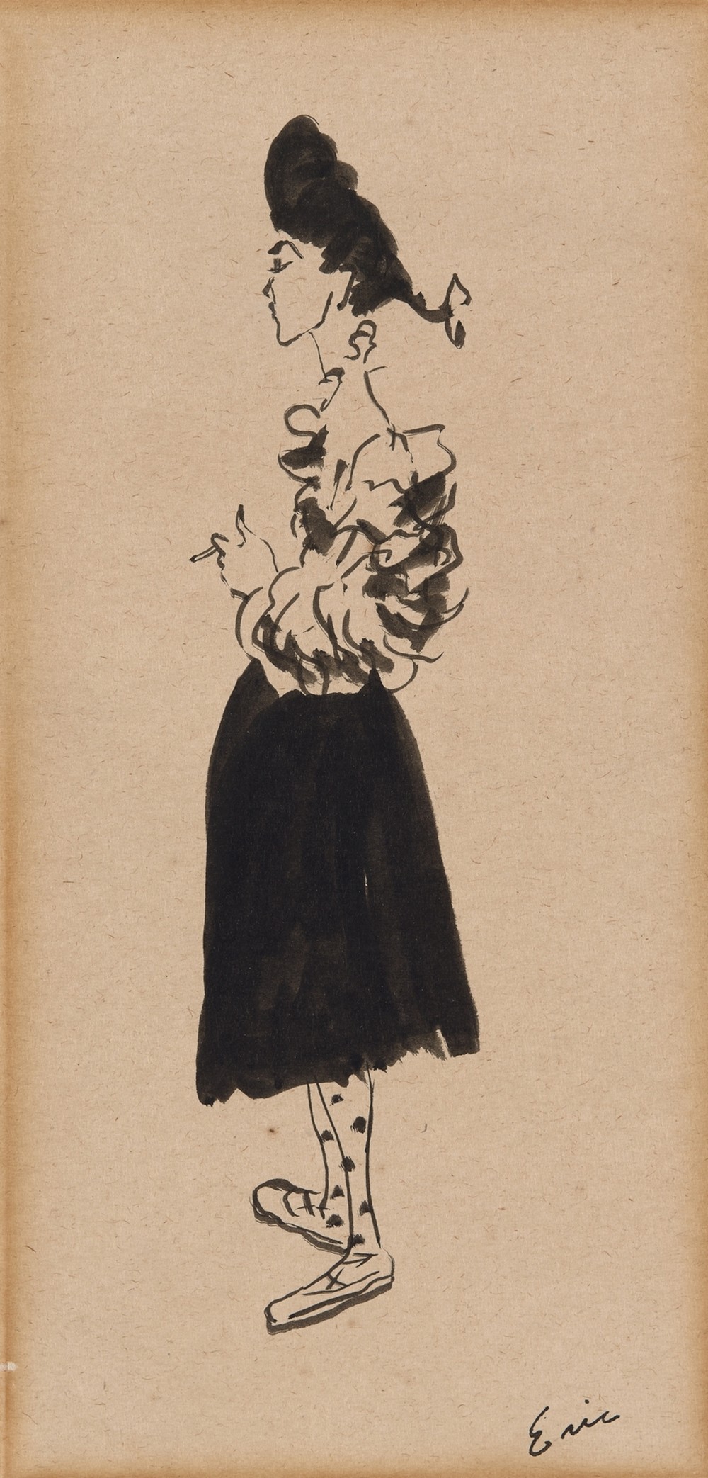 Portrait of Janet Braguin in the style of Carl Erickson (early 20th century)