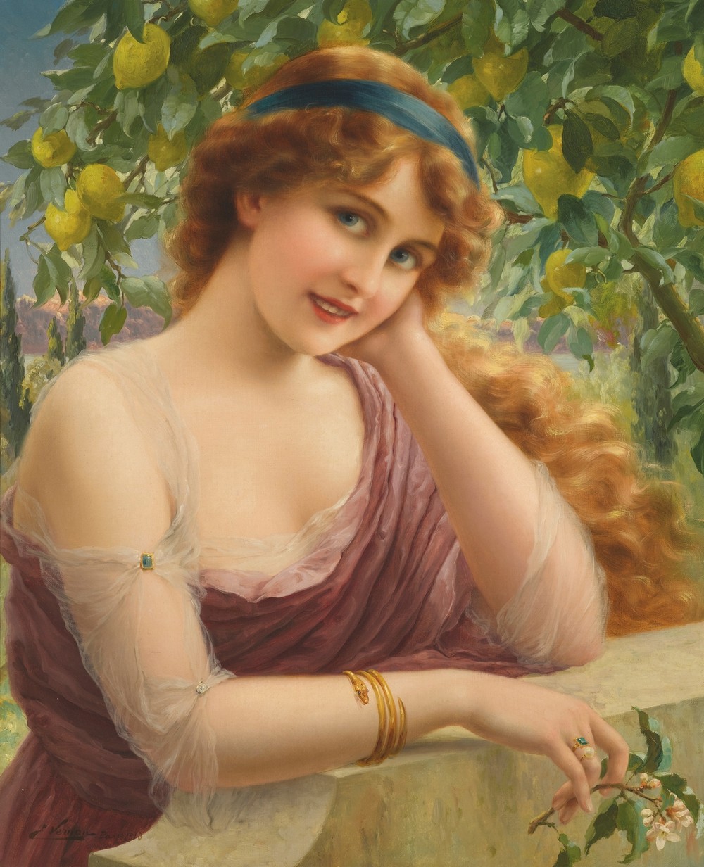 Fille Au Citronnier