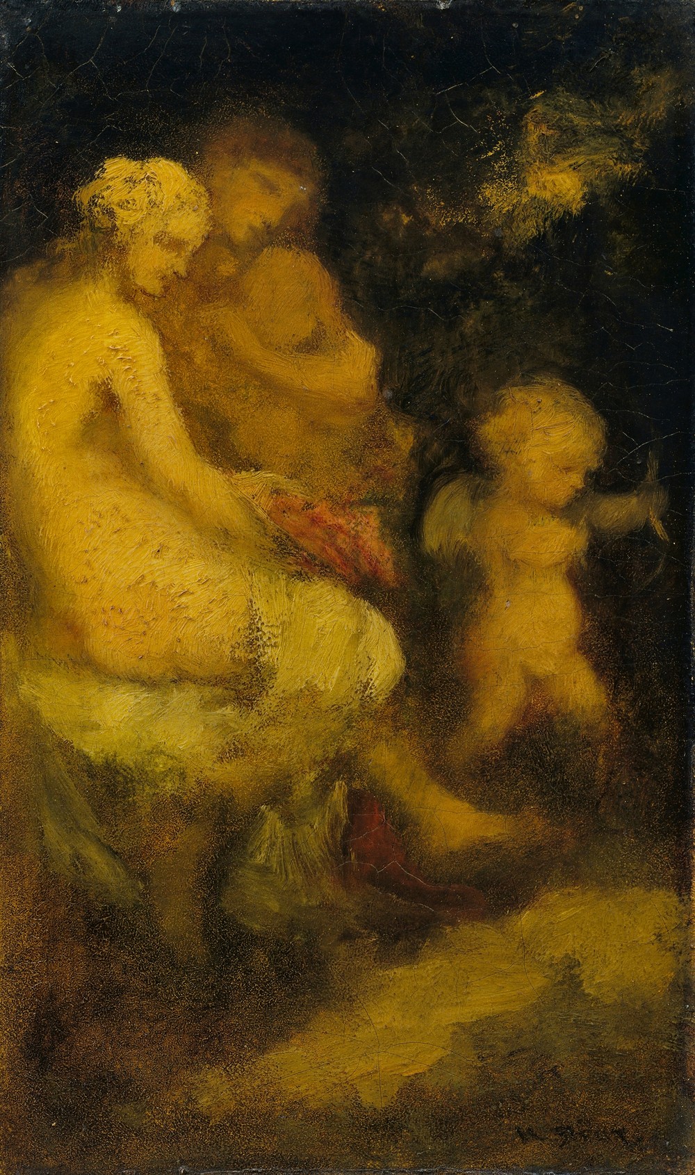 The Education of Cupid (probably c. 1855)