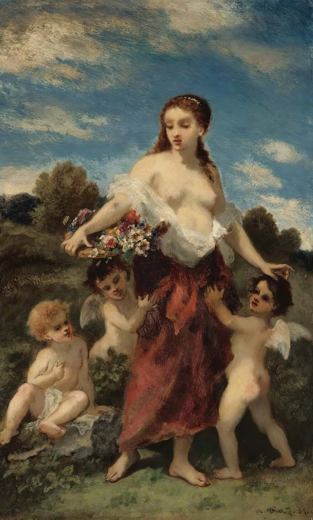 Flore Saisie Par L’amour Or L’innocence En Danger