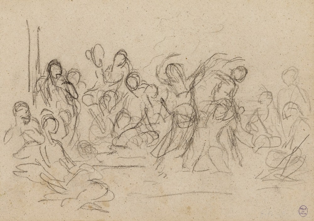 Composition avec de nombreux personnages
