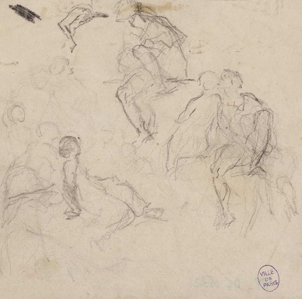 Croquis de plusieurs personnages