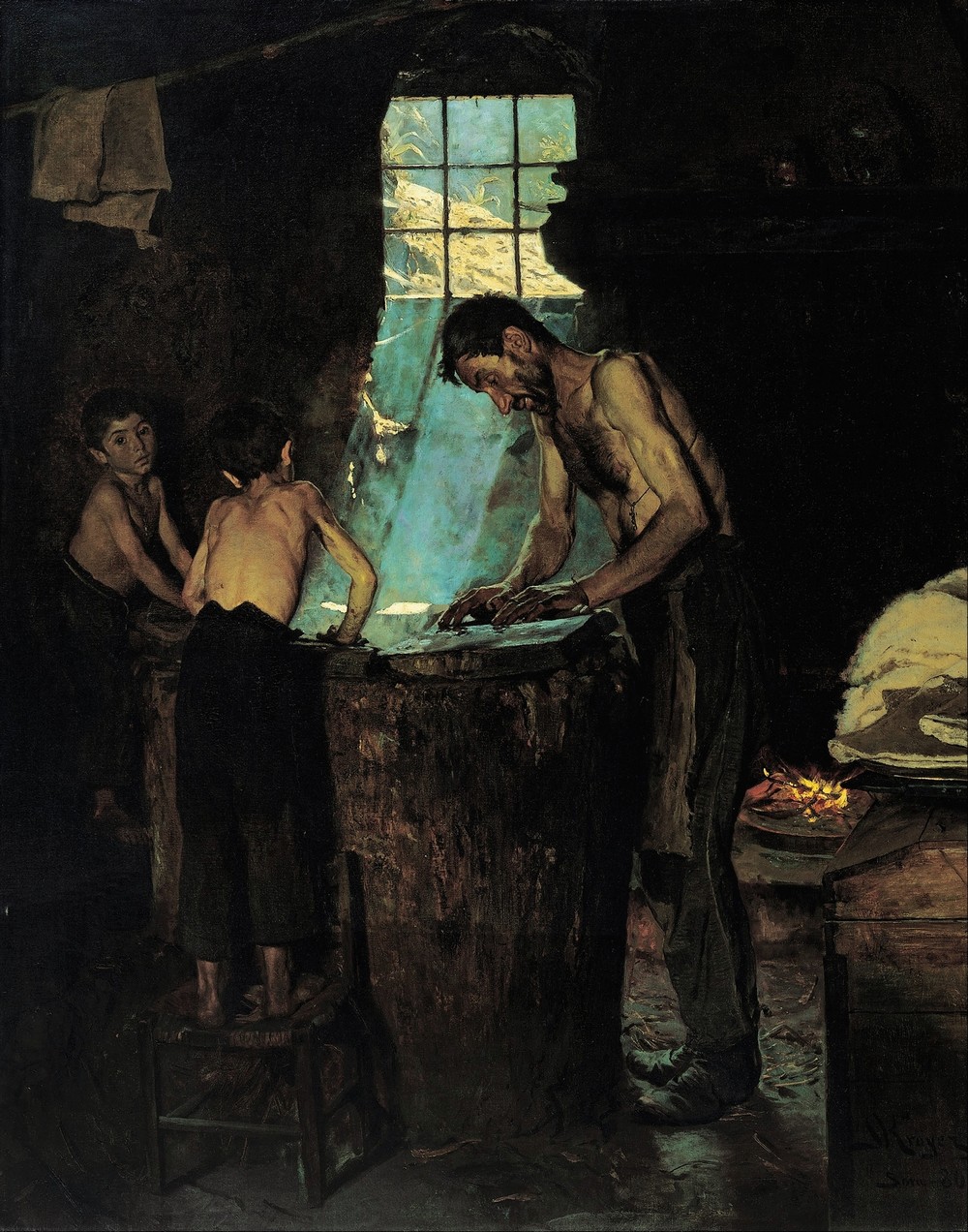 Hatters in an Italian village