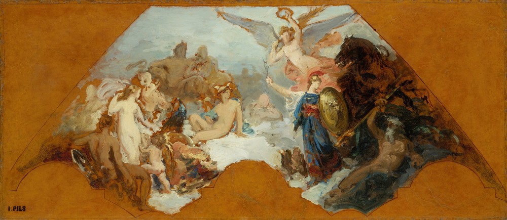 Minerva Combating Brute Force (19th century)