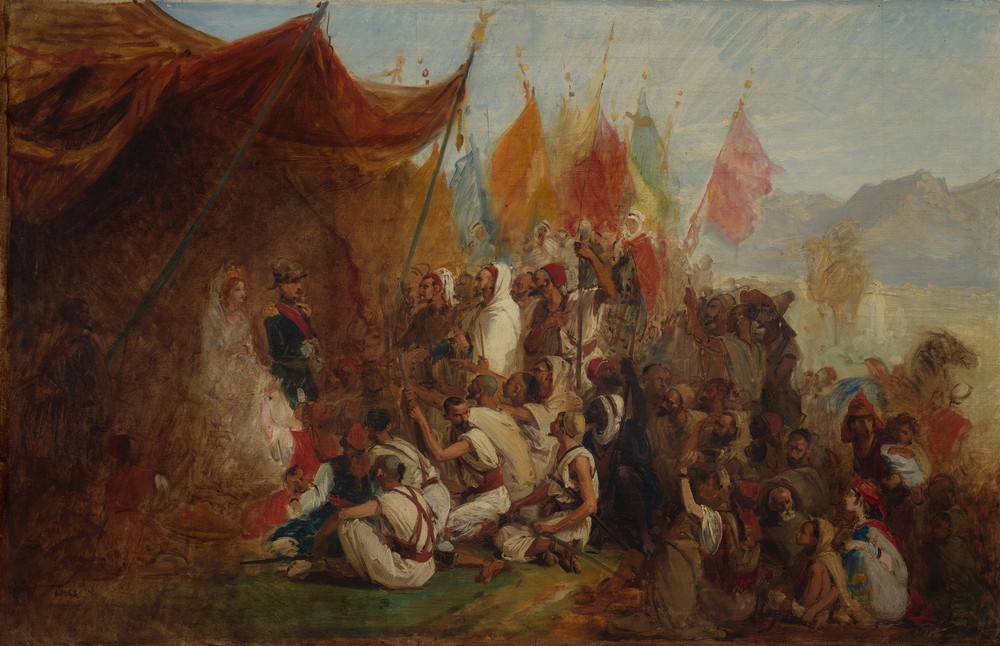 Sketch for ‘Reception of Emperor Napoleon III and Empress Eugénie by the Kabyle Leaders at Algiers on September 18, 1860’ (ca. 1862–67)