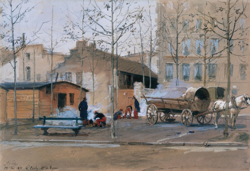 Soldats du 37e de Ligne boulevard de Clichy.