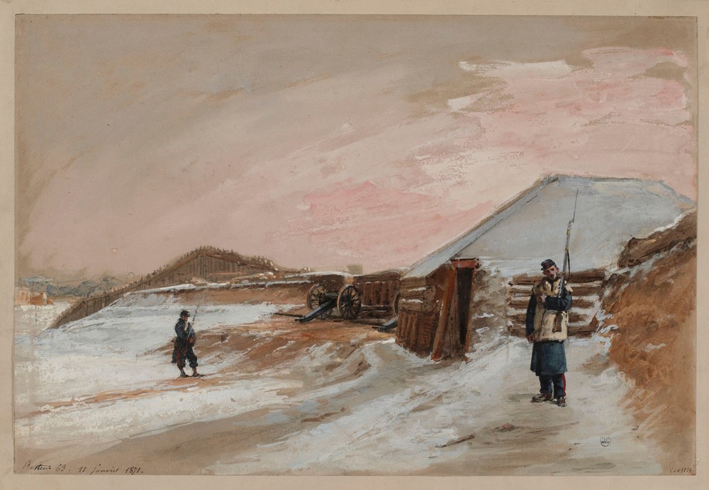 Siège de Paris, bastion 63, le 11 janvier 1871.