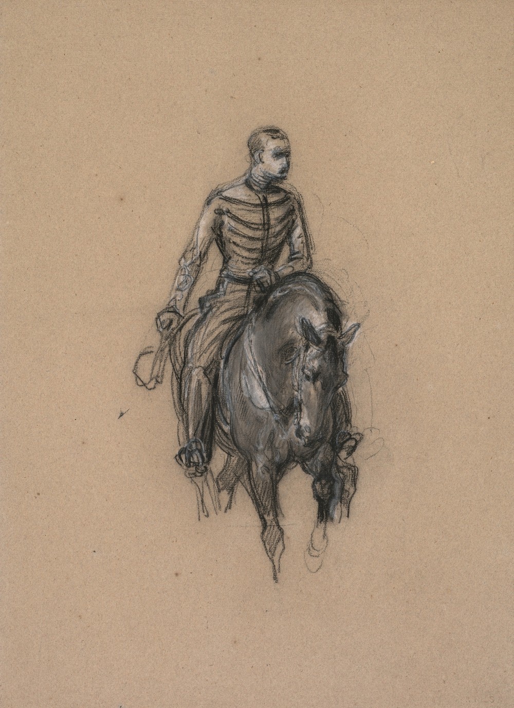 Militaire a cheval (Soldier on Horseback) (c. 1860)