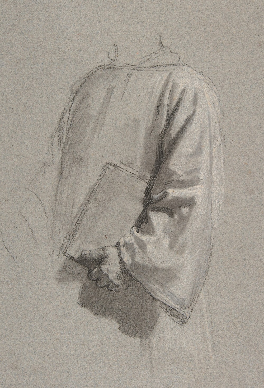 Drapery Study for a Cleric (19th Century)