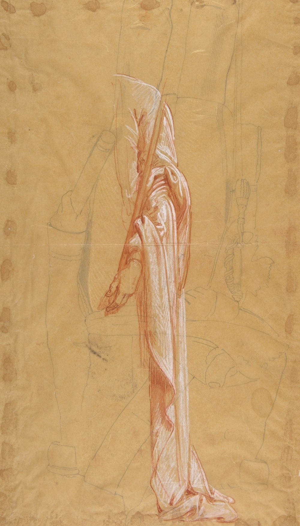 Drapery Study for Sainte-Clotilde (1830–75)