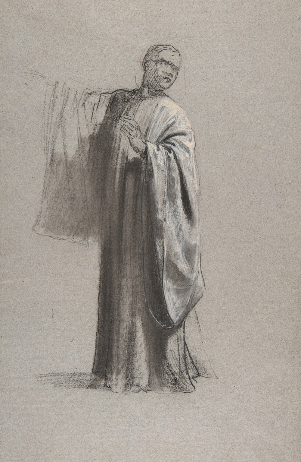 Drapery Study for a Cleric (lower register) (19th century)