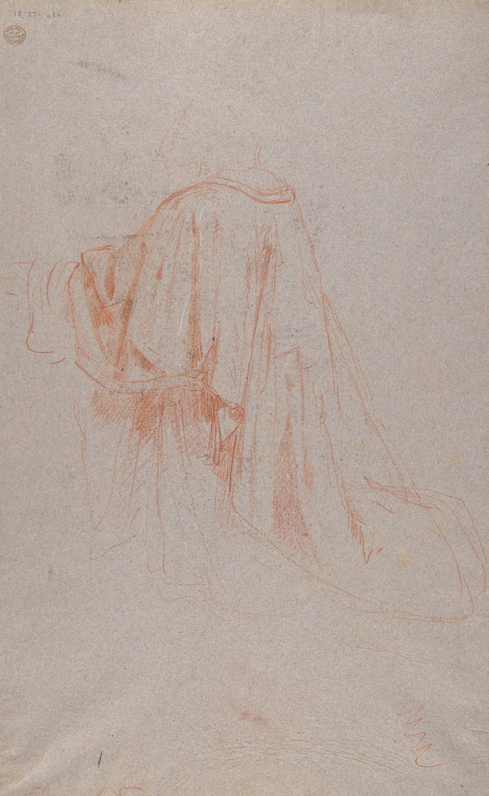 Drapery Study for a Bishop (19th Century)