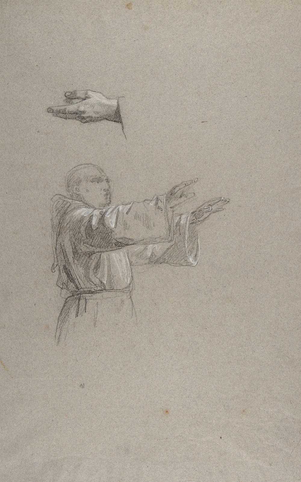 Cleric with Raised Arms (19th Century)