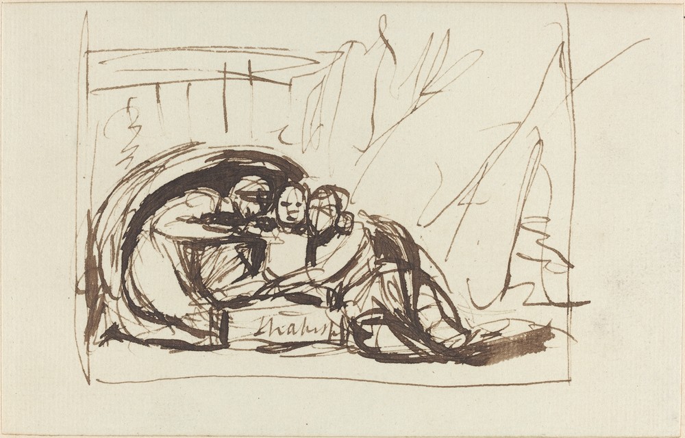The Infant Shakespeare Nursed by Comedy and Tragedy