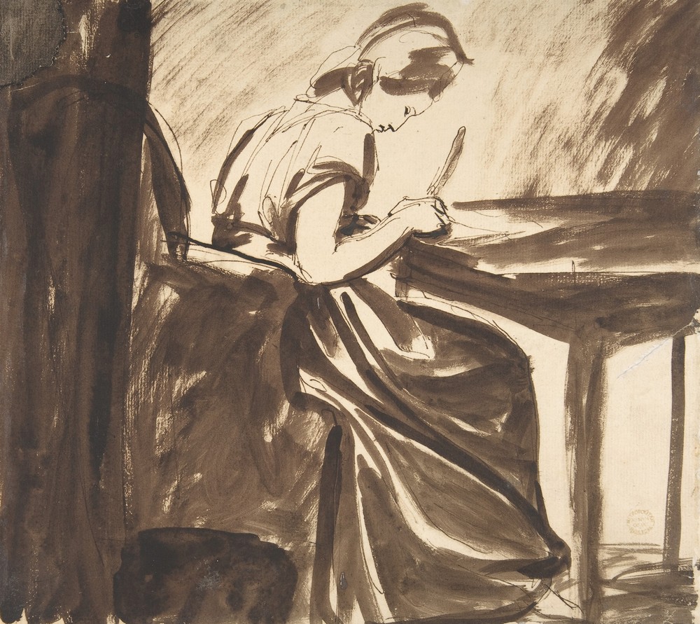 Lady Seated at a Table (1775 or later)