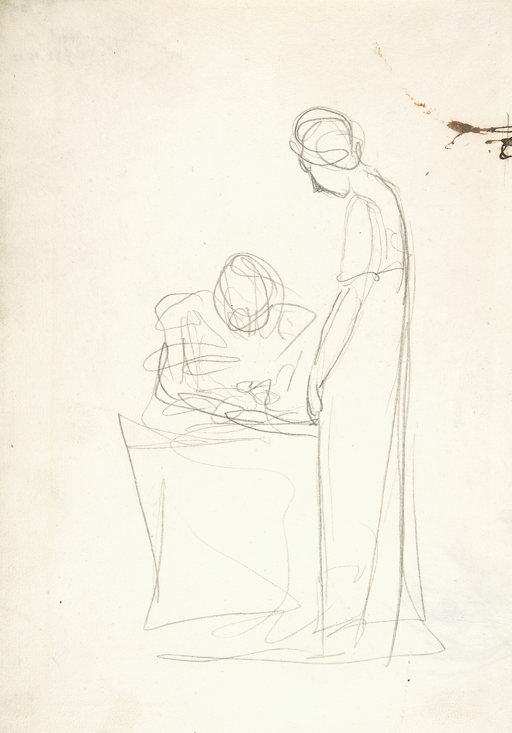 Study of Two Figures; One Seated, the Other Standing (ca. 1777)