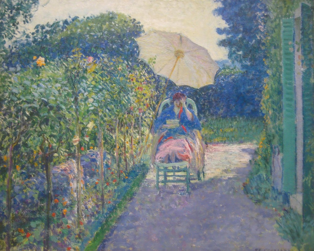 Woman Seated in a Garden