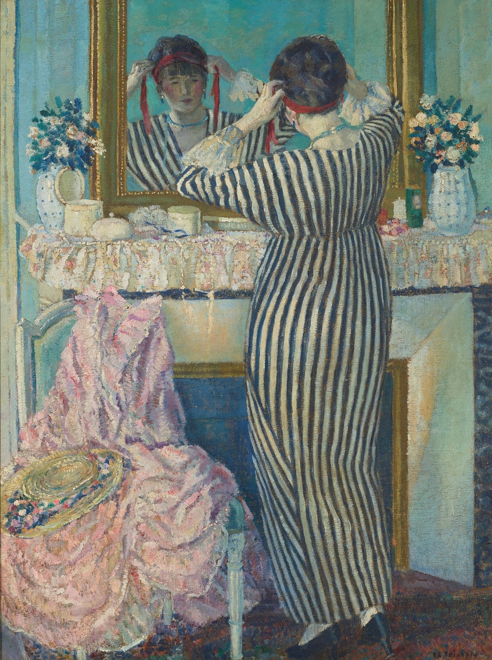 Girl Dressing Her Hair (Girl Arranging Her Headdress)