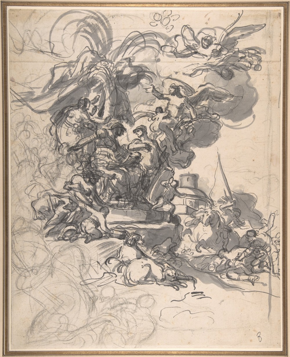 The Prophetess Deborah Ordering Barak to Take Arms against Sisera (1728–33)