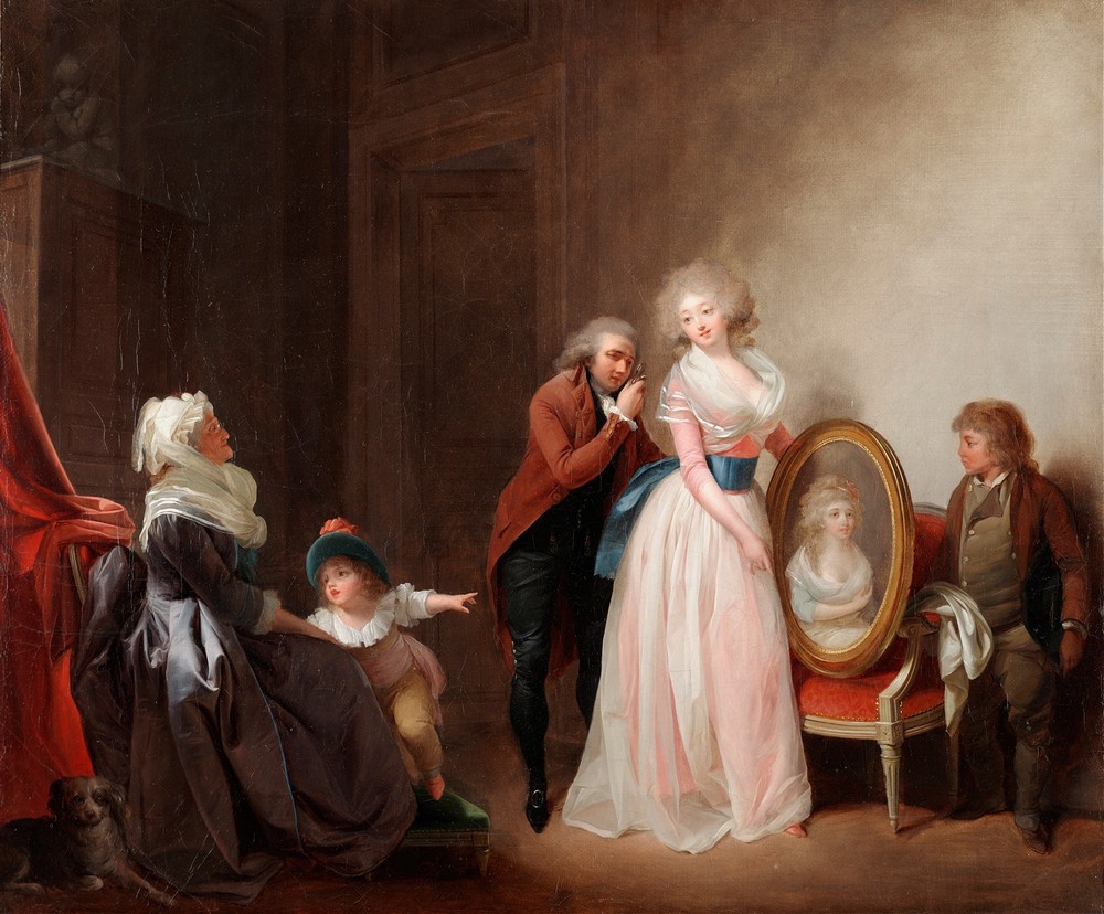Woman Showing Her Portrait (About 1790)