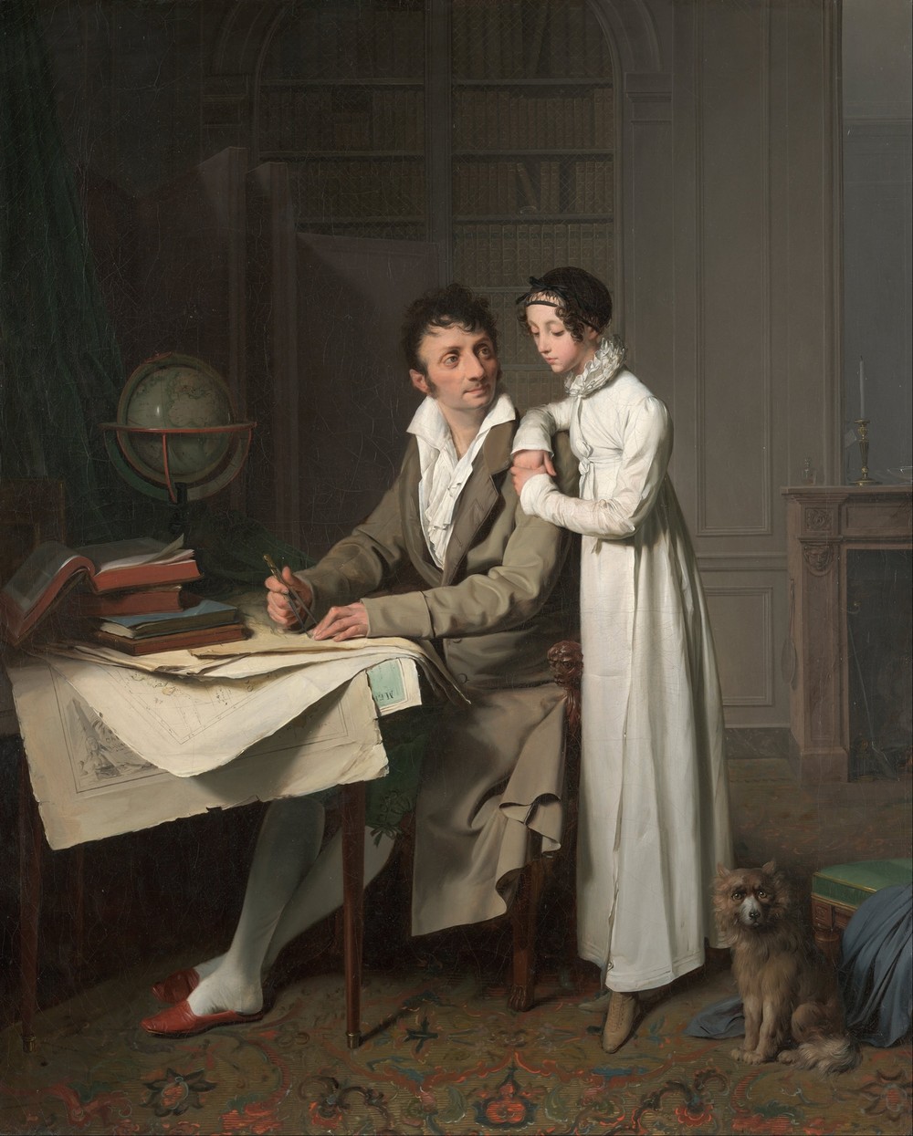 The Geography Lesson (Portrait of Monsieur Gaudry and His Daughter)