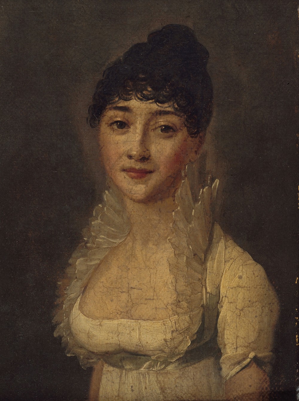 Portrait de femme en robe blanche  (circa 1805)