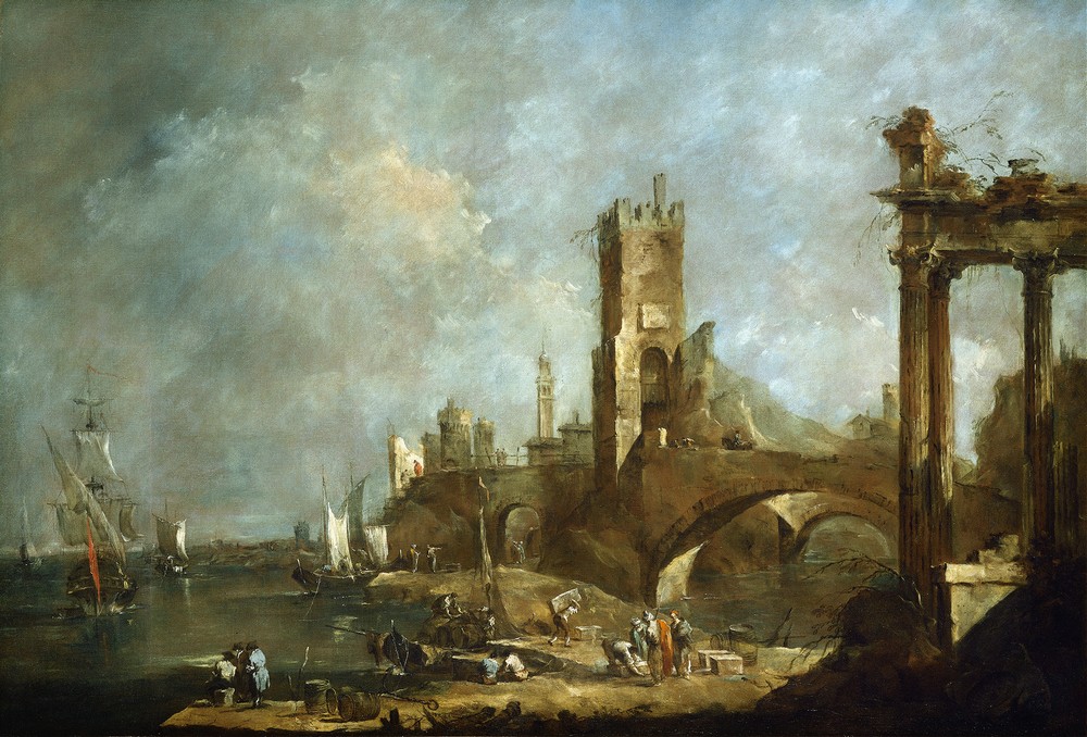 Capriccio of a Harbor (c. 1760-1770)