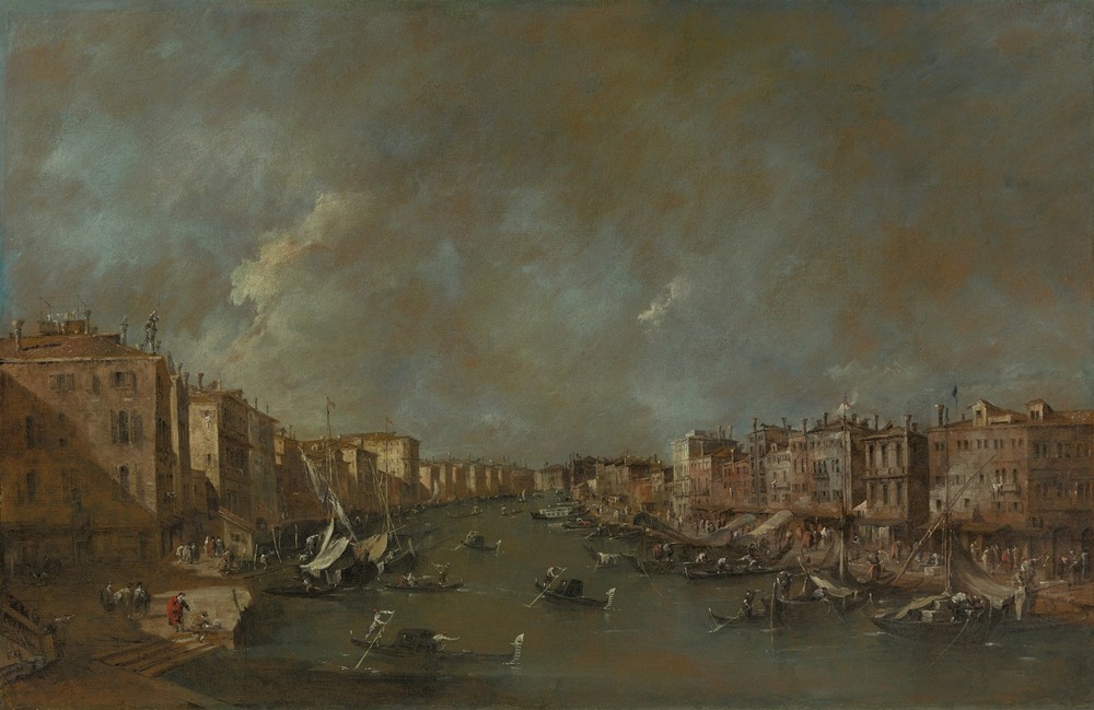 View of the Grand Canal from the Ponte di Rialto (after 1775)