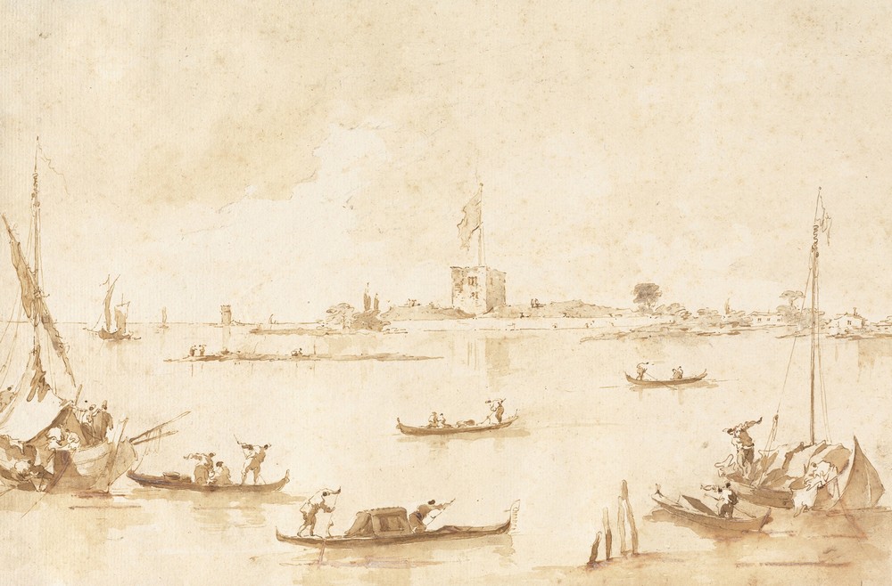 The Fortress of San Andrea from the Lagoon (1780s)