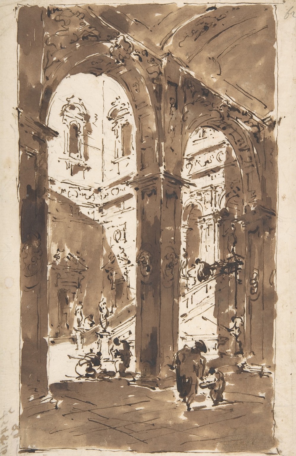 Architectural Capriccio; Courtyard of a Palace (1712–93)