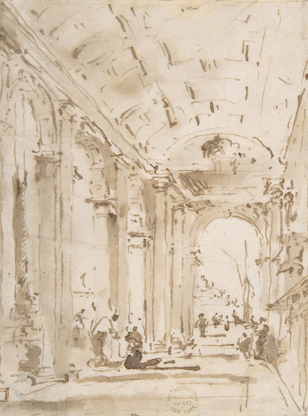 The Arcade of the Libreria, Looking Toward San Giorgio Maggiore (1712–93)