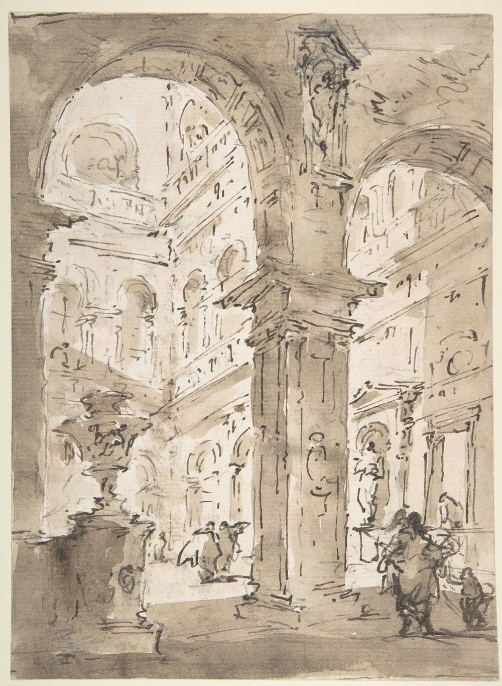 Architectural Capriccio; Courtyard of a Palace (1712–93)