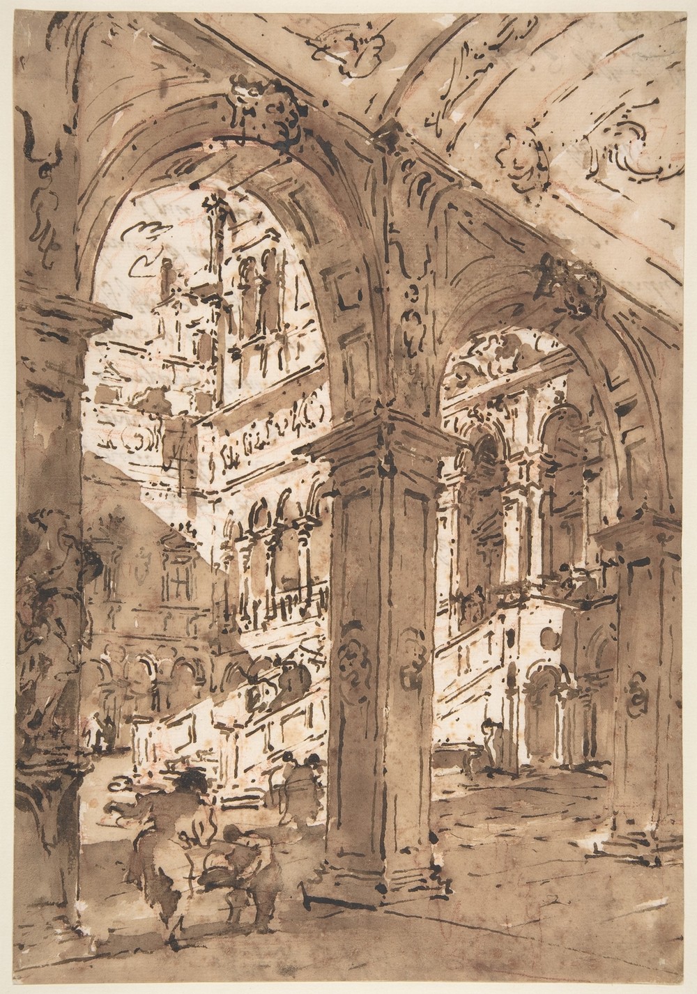 Architectural Capriccio; Courtyard of a Palace (1712–93)