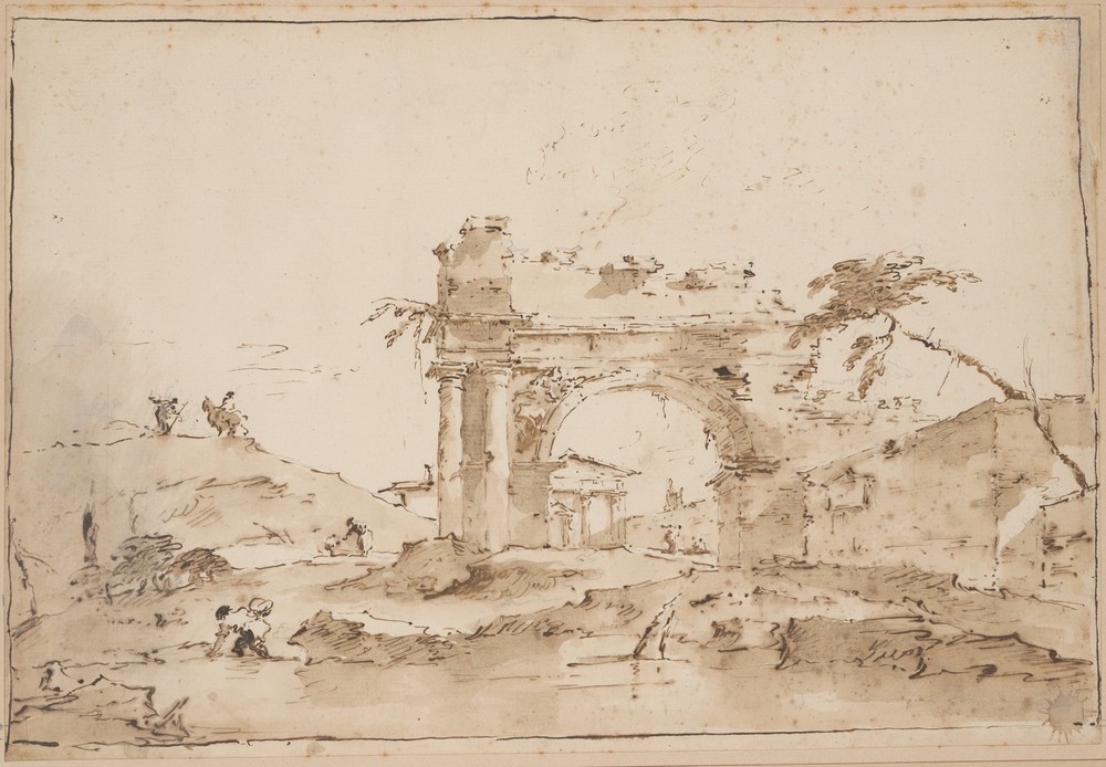 Capriccio with Roman Ruins (18th century)